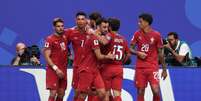 Cristiano Ronaldo após marcar o terceiro gol de Portugal contra o Uzbequistão   Foto: Maja Hitij - FIFA/FIFA via Getty Images