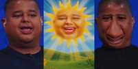 Marcelinho Carioca é vítima dos filtros no 'Quebrada FC': rosto gorducho, sol dos Teletubbies e narigão  Foto: Reproduções
