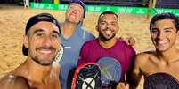 Cappelletti sem camisa e Baran de azul Foto: Divulga&ccedil;&atilde;o / Esporte News Mundo