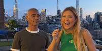 Mari Menezes entrevista Romário durante a Copa do Mundo 2026  Foto: Reprodução/Instagram