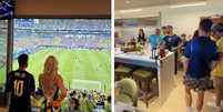 Veja o camarote de onde Virginia assistiu ao jogo  Foto: Reprodu&ccedil;&atilde;o