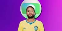Neymar, que já teve contrato com a Globo para garantir exclusividade, hoje sinaliza desdém pelo canal  Foto: Fotomontagem: Sala de TV