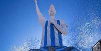 Est&aacute;tua em homenagem a Messi vira meme na Argentina: "Quem projetou isso?"  Foto: Reprodu&ccedil;&atilde;o X/Twitter / Jogada10