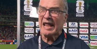 Bielsa grita com rep&oacute;rter  Foto: Reprodu&ccedil;&atilde;o