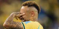 Neymar emocionado após estreia na Copa contra a Escócia.  Foto: Reprodução/ Redes Sociais