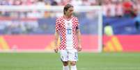 Luka Modric em campo pela Cro&aacute;cia diante de Gana neste s&aacute;bado &ndash;  Foto: Dan Mullan/Getty Images / Jogada10