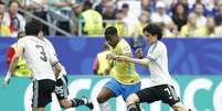 Endrick na vitória do Brasil contra o Japão  Foto: Rafael Ribeiro/CBF