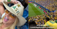 Virginia Fonseca comemora virada do Brasil contra o Jap&atilde;o  Foto: Reprodu&ccedil;&atilde;o