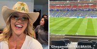 Virginia mostra vista privilegiada para o estádio do jogo do Brasil  Foto: Reprodução/Instagram/virginia