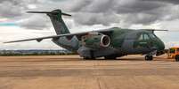 Modelo do avi&atilde;o da FAB que levou ajuda humanit&aacute;ria e fez resgate de brasileiros na Venezuela  Foto: Divulga&ccedil;&atilde;o/FAB
