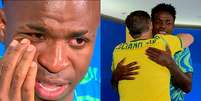 Atacante da Sele&ccedil;&atilde;o Brasileira chorou em grava&ccedil;&atilde;o para o Domig&atilde;o com Huck  Foto: Reprodu&ccedil;&atilde;o/TV Globo