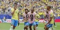 Casemiro comemora gol do Brasil contra o Japão  Foto: Rafael Ribeiro/CBF