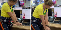 At&eacute; o SAMU chegar ao local da ocorr&ecirc;ncia, m&eacute;dica socorrista seguiu em chamada de v&iacute;deo prestando ajuda &agrave; dist&acirc;ncia para pessoas que estavam junto com o torcedor que passava mal  Foto: Reprodu&ccedil;&atilde;o/Instagram/@dranagylladelarocha