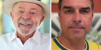 Os pr&eacute;-candidatos Lula (PT) e Fl&aacute;vio Bolsonaro (PL) seguem concentrando as maiores porcentagens de inten&ccedil;&otilde;es de voto nas pesquisas eleitorais em compara&ccedil;&atilde;o a outros concorrentes  Foto: Reprodu&ccedil;&atilde;o/Instagram/@lulaoficial/@flaviobolsonaro