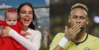 Amanda Kimberlly comemora aniversário de 2 anos de Helena, 3ª filha de Neymar, com festinha simples e sem o jogador. Fotos!.  Foto: Reprodução/Instagram, @akimberllya / Getty Images / Purepeople