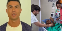 Menino recebeu v&iacute;deo de Cristiano Ronaldo do hospital   Foto: Reprodu&ccedil;&atilde;o/Instagram/@armandopoyo