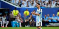 Messi &eacute; o maior artilheiro das Copas  Foto: Pablo Morano/BSR Agency/Getty Images