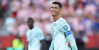 Foto: Dan Mullan/Getty Images - Legenda: Cristiano Ronaldo em a&ccedil;&atilde;o pela sele&ccedil;&atilde;o portuguesa na Copa-2026 / Jogada10