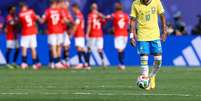 Neymar lamentou gol da Noruega  Foto: Buda Mendes / Getty Images