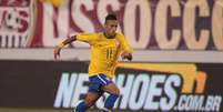 Neymar em sua primeira partida pela Sele&ccedil;&atilde;o Brasileira  Foto: Fred Kfoury/Icon SMI/Icon Sport Media via Getty Images