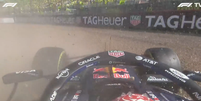 Verstappen abandonou a prova nas &uacute;ltimas voltas Foto: Reprodu&ccedil;&atilde;o / F1