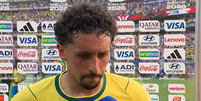 Marquinhos diz que Brasil 'pecou' e pede desculpas ap&oacute;s elimina&ccedil;&atilde;o: 'Agora &eacute; aprender com os erros'  Foto: Reprodu&ccedil;&atilde;o/Caz&eacute;TV