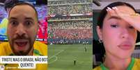 Famosos lamentaram elimina&ccedil;&atilde;o do Brasil  Foto: Reprodu&ccedil;&atilde;o/Redes sociais