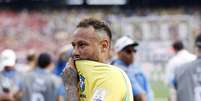 Neymar chora após a eliminação do Brasil  Foto: MAURICE VAN STEEN / ANP / Getty Images