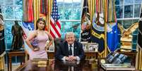 Nicki Minaj compartilhou foto ao lado de Trump e afirmou ser seu "presidente preferido"  Foto: Reprodu&ccedil;&atilde;o/X