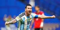 Lionel Messi pode se tornar o maior artilheiro pela Argentina em uma &uacute;nica Copa do Mundo.  Foto: Evrim Aydin/Anadolu via Getty Images / BBC News Brasil
