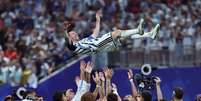 Messi &eacute; exaltado por argentinos ap&oacute;s vit&oacute;ria contra o Egito   Foto: CartaCapital