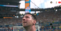 Lionel Messi chora ap&oacute;s classifica&ccedil;&atilde;o emocionante da Argentina  Foto: Reprodu&ccedil;&atilde;o/Caz&eacute;TV