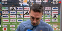 Lionel Scaloni deixou a entrevista com a Argentina  Foto: Reprodu&ccedil;&atilde;o/Caz&eacute;TV