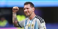 Messi chorou ao final do jogo contra o Egito  Foto: Ian MacNicol / Getty Images
