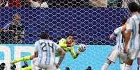 Mostafa Shobeir, goleiro do Egito, que defendeu p&ecirc;nalti de Messi.  Foto: Charlotte Wilson/ Offside/ Getty Images