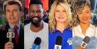 Edney Silvestre, Lucas Almeida, M&aacute;rcia Witczak e Joyce Guirra: ser desligado da Globo gerou tristeza, mas a vida deles n&atilde;o se resume &agrave; emissora  Foto: Reprodu&ccedil;&otilde;es