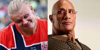'Ele tem...': foi assim que Dwayne Johnson reagiu à dieta ancestral de Erling Haaland com 6.000 calorias ao dia, com fígado e coração bovinos no menu.  Foto: Getty Images / Purepeople