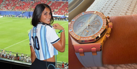 Audemars Piguet de R$ 242 mil usado por Antonela Roccuzzo não é único; veja relógios milionários da esposa de Messi, craque da Copa 2026.  Foto: Reprodução/Instagram / Purepeople