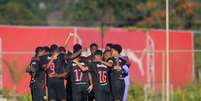Jogadores do time sub-20 do Red Bull Bragantino. Foto: Fernando Roberto/Red Bull Bragantino / Esporte News Mundo