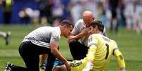 Courtois foi substituído por Senne Lammens contra a Espanha - Foto: Alex Grimm/Getty Images / Jogada10