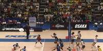 Time reserva do Brasil sofreu e Tailândia levou a melhor. Foto: Reprodução/X/@volleyballworld / Estadão