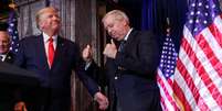 O senador republicano, da Carolina do Sul, Lindsey Graham, ao lado de Donald Trump, em um encontro em Columbia, em 28 de janeiro de 2023.  Foto: REUTERS - Shannon Stapleton / RFI