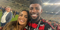 Estela Braga e Emerson Royal s&atilde;o alvos de ataques ap&oacute;s amistoso contra o Benfica  Foto: Reprodu&ccedil;&atilde;o/Instagram