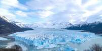 Glaciar Perito Moreno, um dos maiores da Patag&ocirc;nia, tem diminu&iacute;do sua superf&iacute;cie Foto: ANSA / Ansa - Brasil
