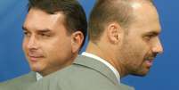 Eduardo Bolsonaro criticou no X proibi&ccedil;&atilde;o de visitas do irm&atilde;o, Fl&aacute;vio, ao pai  Foto: Dida Sampaio/Estad&atilde;o / Estad&atilde;o