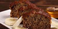 bolo de banana com canela sem gl&uacute;ten. Foto: Sa&uacute;deLAB
