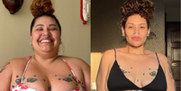 Aila Menezes mostra antes e depois de bariátrica  Foto: Reprodução/Instagram