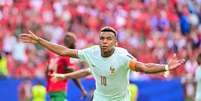 Mbapp&eacute; busca seu 9&ordm; gol na Copa de 2026 e briga pela artilharia da competi&ccedil;&atilde;o.  Foto: Latin Sport Images / Alamy