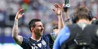 Lionel Messi celebra vaga da Argentina na final da Copa do Mundo  Foto: WILLIAM VOLCOV/AGÊNCIA O DIA/ESTADÃO CONTEÚDO
