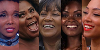 Thelminha Assis, Jojo Todynho, Sheila Barbosa, Nayara Justino e Michele Crispim: mulheres que conquistaram vit&oacute;rias representativas  Foto: Reprodu&ccedil;&otilde;es